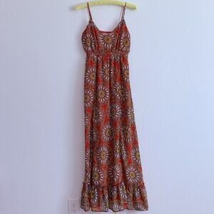 Banana Republic Boho Maxi Dress 2 Festival Sun Dress Guest Geometric Beach